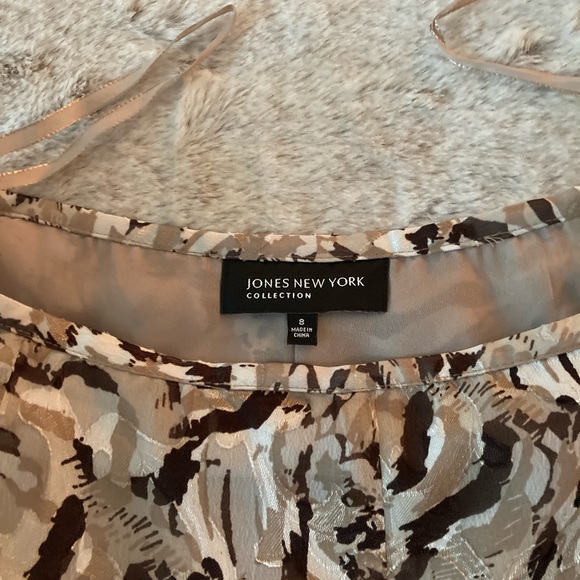 Jones New York ~ Size 8 ~ Taupe/Brown Full Long Skirt - Picture 2 of 12